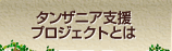 タンザニア支援プロジェクトとは