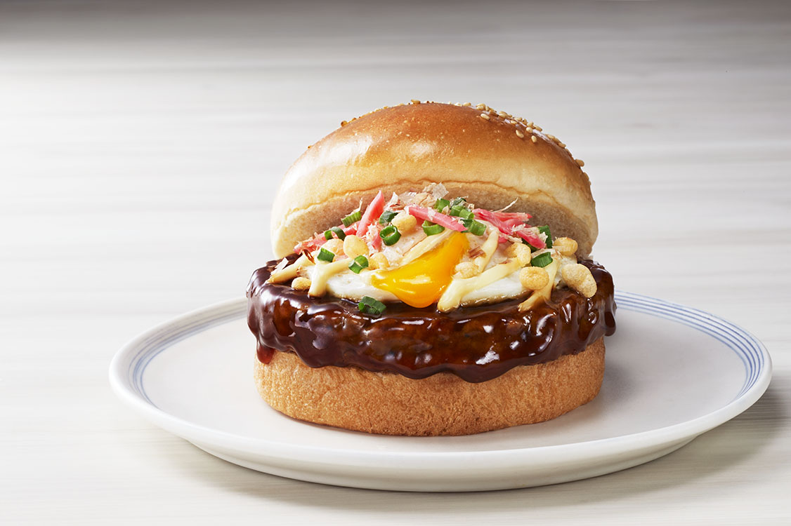 ソイミートのOKONOMIYAKI風BURGER